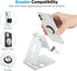 OMOTON Foldable Cell Phone Stand, C4 Portable Aluminum Phone Holder, Adjustable Phone Dock Cradle Compatible with iPhone 14/13/12/11 Pro Max, Sams...